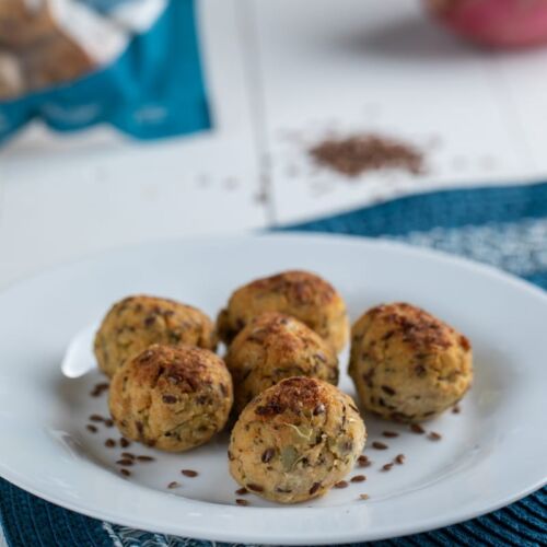 Bolinha Fit de Frango com Batata Doce e Linhaça (100g)