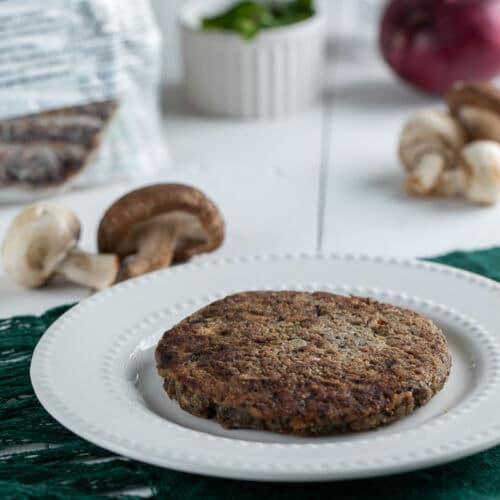 Hambúrguer de Cogumelos e Ricota Grelhado no Azeite Extra Virgem (110g)
